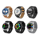 LOANIY DT70 Analog Digital Dual Display Smart Call Watch(Silver Leather)