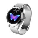 LOANIY KW10 Heart Rate/Sleep Monitoring Smart Watch(Silver Steel)