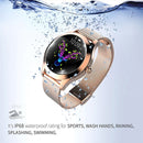LOANIY KW10 Heart Rate/Sleep Monitoring Smart Watch(Silver Black Leather)