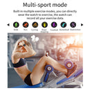 LOANIY CF80 1.08 Inch Heart Rate Monitoring Smart Bluetooth Watch, Color: Black