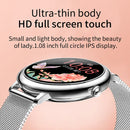 LOANIY CF80 1.08 Inch Heart Rate Monitoring Smart Bluetooth Watch, Color: Silver Gray