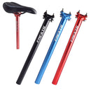 FMFXTR Bicycle Extended Saddle Seat Tube Double Nail Straight Tube, Specification: 31.6mm(Blue)