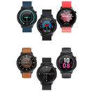 LOANIY E80 1.3 Inch Heart Rate Detection Smart Watch, Color: Black Leather