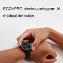 LOANIY E80 1.3 Inch Heart Rate Detection Smart Watch, Color: Black Leather