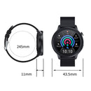 LOANIY E80 1.3 Inch Heart Rate Detection Smart Watch, Color: Brown Leather