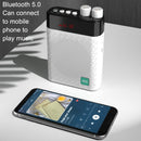 ASiNG K7 Multifunctional Recording Bluetooth Audio Portable Wireless Microphone(White)