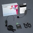 ASiNG K7 Multifunctional Recording Bluetooth Audio Portable Wireless Microphone(White)