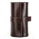 CONTACTS FAMILY Oil Wax leather Multi-pack Bundled Watch Storage Bag(Brown)