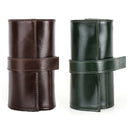 CONTACTS FAMILY Oil Wax leather Multi-pack Bundled Watch Storage Bag(Brown)