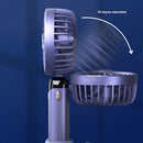 USB Handheld Digital Display Folding Aromatherapy Fan, Battery Capacity: 4000mAh(N15 Dark Green)