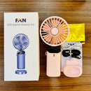 USB Handheld Digital Display Folding Aromatherapy Fan, Battery Capacity: 4000mAh(N15 Pink)