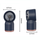 Spray Humidified LED Digital Display Office Home Fan, Style: USB Direct Plug(White)