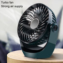 Desktop USB Fan Charging Mini Portable Fan 2000mAh (Peacock Green)