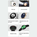 Wearkey DT4+ 1.36 Inch HD Screen Smart Call watch with NFC Function, Color: Black Silicone