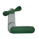 Outdoor Dormitory Students Portable Large Wind Silent Folding USB Fan(Green)