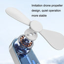 Outdoor Dormitory Students Portable Large Wind Silent Folding USB Fan(White)