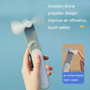 Outdoor Dormitory Students Portable Large Wind Silent Folding USB Fan(Green)