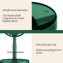 Portable Folding Fan Retractable Floor Standing Fan,Style: Rechargeable (White)