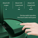 Portable Folding Fan Retractable Floor Standing Fan,Style: USB Plug In (Green)