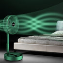 Portable Folding Fan Retractable Floor Standing Fan,Style: USB Plug In (Green)