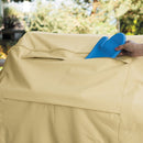 Oxford Cloth Waterproof Dustproof Barbecue Cover With Sundry Bag, Size: 145x61x117cm(Beige)