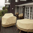 Oxford Cloth Waterproof Dustproof Barbecue Cover With Sundry Bag, Size: 145x61x117cm(Beige)