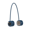 Mini USB Hanging Neck Fan Folding Leafless Turbine Fan(Blue)