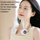 Mini USB Hanging Neck Fan Folding Leafless Turbine Fan(Pink)
