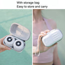 Mini USB Hanging Neck Fan Folding Leafless Turbine Fan(White)