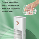 D3 Home USB Air Cooler Add Water Desktop Tower Fan Humidification Spray Fan(Pink)