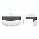 2 PCS Solar Steps Lamp Outlet Landscape Garden Wall Lights(Warm White)