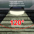 2 PCS Solar Steps Lamp Outlet Landscape Garden Wall Lights(Warm White)