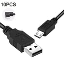 10PCS Driving Recorder Power Cord USB Car Charger Buck Line, Style: 3.5m+1A(Android Left Bend)