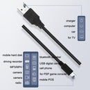 10PCS Driving Recorder Power Cord USB Car Charger Buck Line, Style: 3.5m+1A(Mini Right Bend)