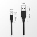 10PCS Driving Recorder Power Cord USB Car Charger Buck Line, Style: 30cm+2.5A(Android Straight Head)