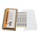 5 PCS Car Sun Visor Card Holder Pass Fuel Card Holder Parking Number Card(Beige Bagged)