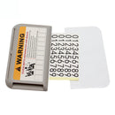 5 PCS Car Sun Visor Card Holder Pass Fuel Card Holder Parking Number Card(Gray Bagged)