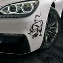 D-131 Dragon Totem Dragon Car Cover Sticker Modified Roof Scratch Sticker(Black)