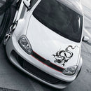 D-131 Dragon Totem Dragon Car Cover Sticker Modified Roof Scratch Sticker(Red)
