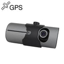 R300M Dual Lens GPS Driving Recorder HD Car Camera, Style: Without Card(Double 720P +GPS)