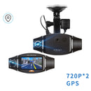R310M Dual-lens Driving Recorder GPS Car Camera Network Car Recorder(720P x 2+GPS)