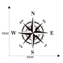 D-336 Car Compass Graphic Sticker Hood Car Body Universal Sticker(Black)