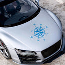 D-336 Car Compass Graphic Sticker Hood Car Body Universal Sticker(Red)