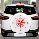 D-336 Car Compass Graphic Sticker Hood Car Body Universal Sticker(Red)