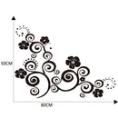 D-908 Summer Flower Totem PVC Car Hood Sticker(Yellow)