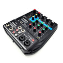 TEYUN A4 4-way Small Microphone Digital Mixer Live Recording Effector(US Plug)