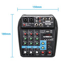 TEYUN A4 4-way Small Microphone Digital Mixer Live Recording Effector(US Plug)
