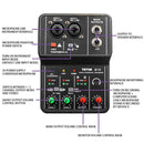 TEYUN Q-12 Computer Recording Sound Card USB Drive-free Recording Arranger(Black)