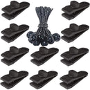 Outdoor Camping Windproof Canopy Fixed Tent Clip Rope Buckle Quick Hanging Set 10 Clips+10 Ropes