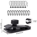 Outdoor Camping Windproof Canopy Fixed Tent Clip Rope Buckle Quick Hanging Set 10 Clips+10 Ropes